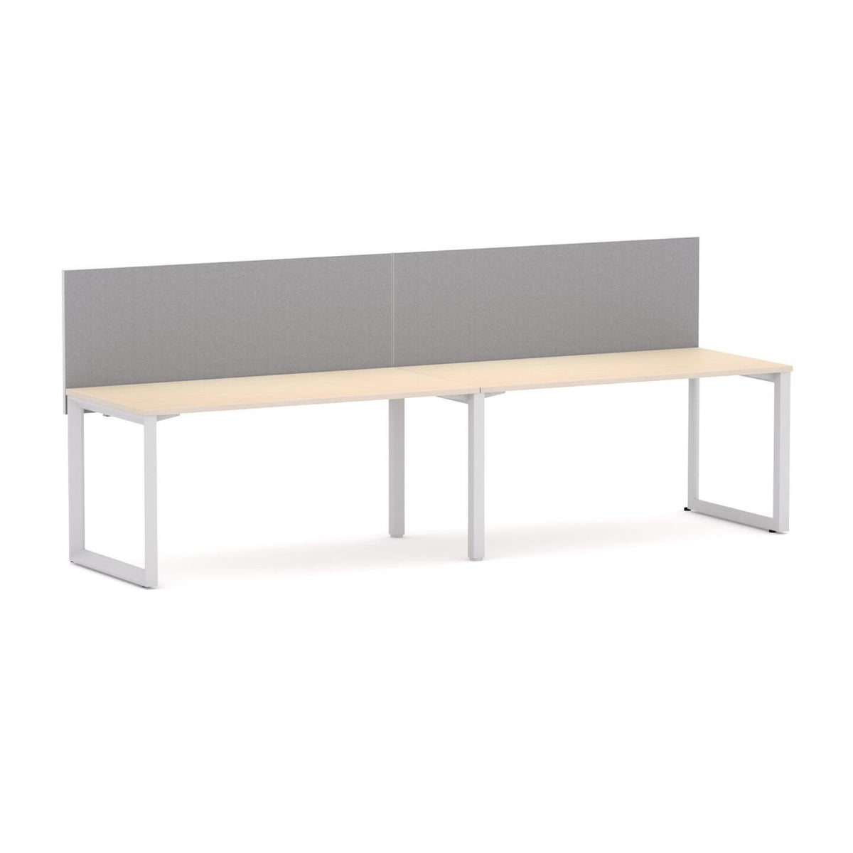 Anvil 2-User Single-Sided Workstation with Edge25 Screen - alternate view, size or finish; optional items may be shown