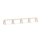 Plantation 4-User Single-Sided Workstation — White, Nordic Maple
