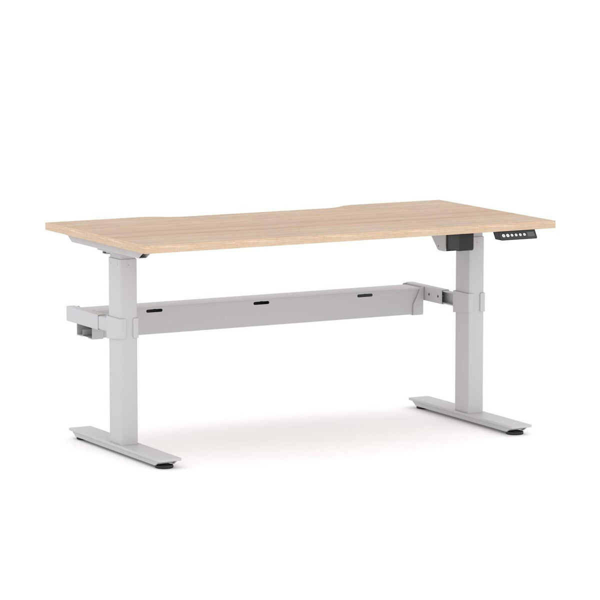 Agile 2C/1M Electric Straight Workstation - alternate view, size or finish; optional items may be shown