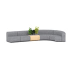 Grove Sofa Configuration 3 — Spotted Grey Wool