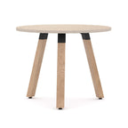 Plantation Table 3-Leg — Solid Oak With Black Housing, Nordic Maple