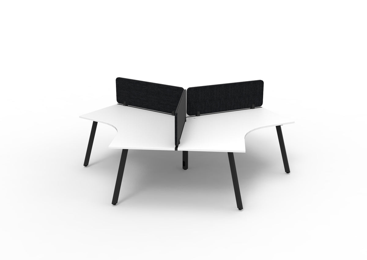 Infinity 120 Degree Eternity Leg Workstation - Eco Panel Screen - hover view