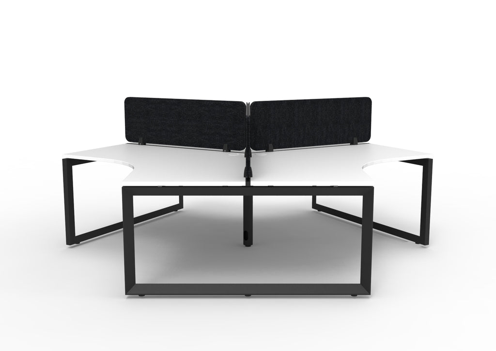 Infinity 120 Degree Loop Leg Workstation - Eco Panel Screen - hover view