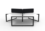Infinity 120 Degree Loop Leg Workstation - Eco Panel Screen - hover view