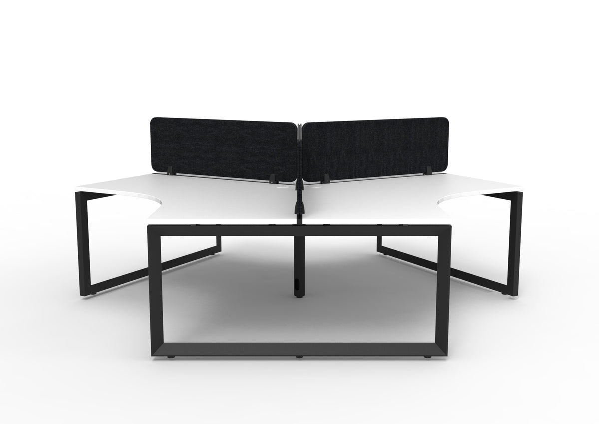 Infinity 120 Degree Loop Leg Workstation - Eco Panel Screen - hover view