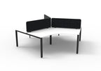 Infinity 120 Degree Profile Leg Workstation - Eco Panel Screen - hover view