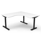Halo Static Corner Workstation - Framed Screen Options - configuration image