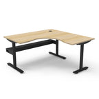 Halo Static Corner Workstation - Framed Screen Options - configuration image