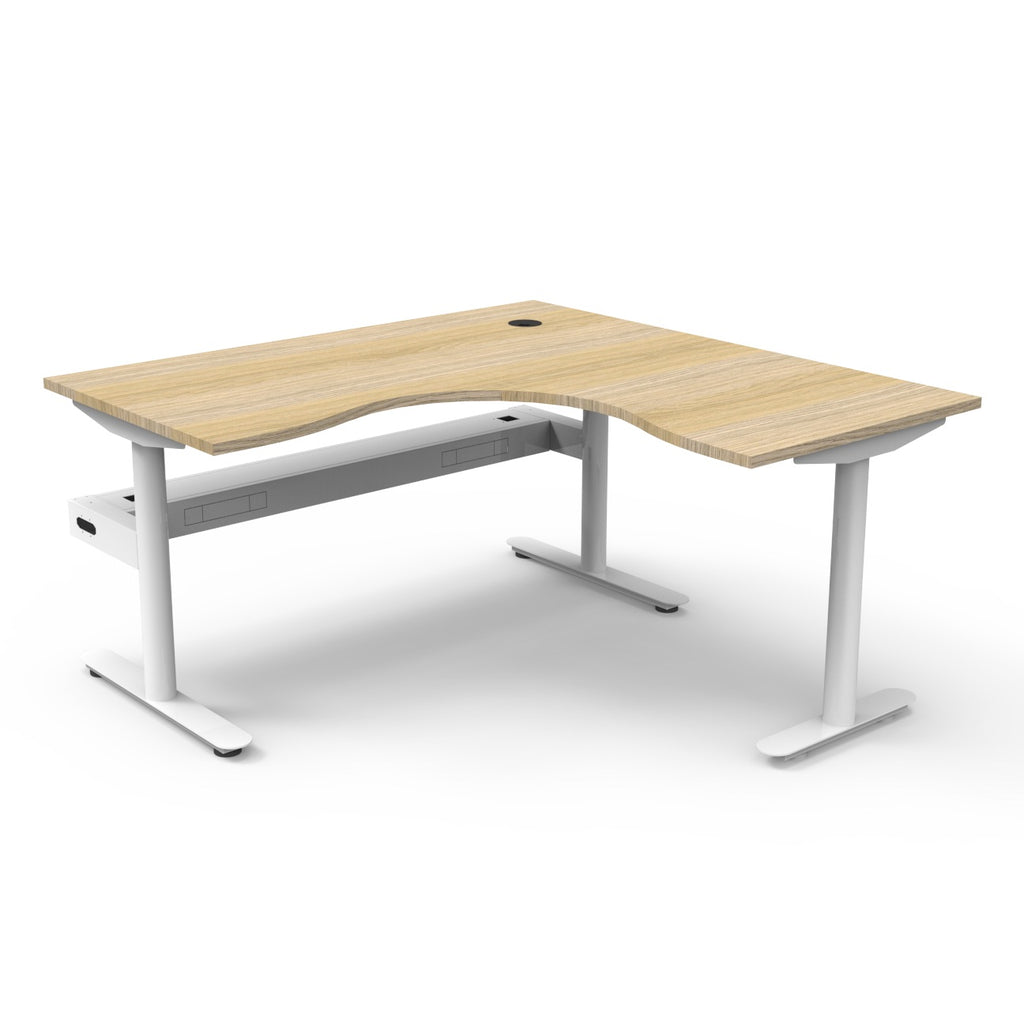 Halo Static Corner Workstation - Framed Screen Options - configuration image