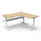Halo Static Corner Workstation - Framed Screen Options - configuration image
