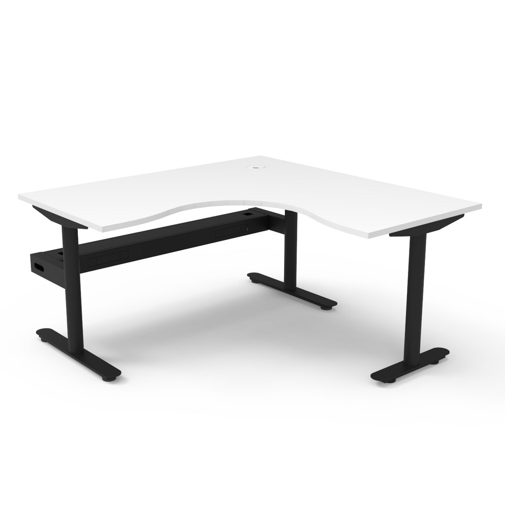 Halo Static Corner Workstation - Framed Screen Options - configuration image