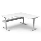 Halo Static Corner Workstation - Framed Screen Options - configuration image
