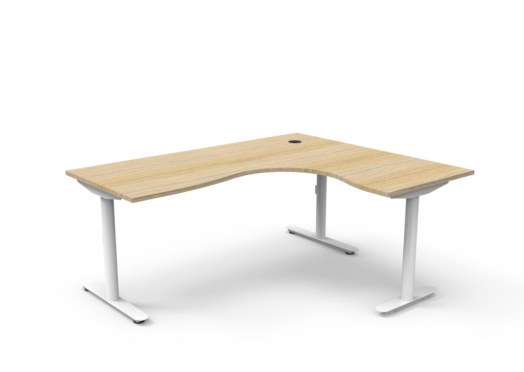 Halo Static Corner Workstation - Framed Screen Options - configuration image