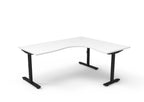 Halo Static Corner Workstation - Framed Screen Options - configuration image