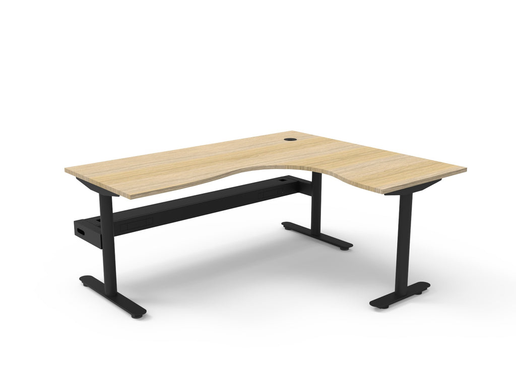 Halo Static Corner Workstation - Framed Screen Options - configuration image