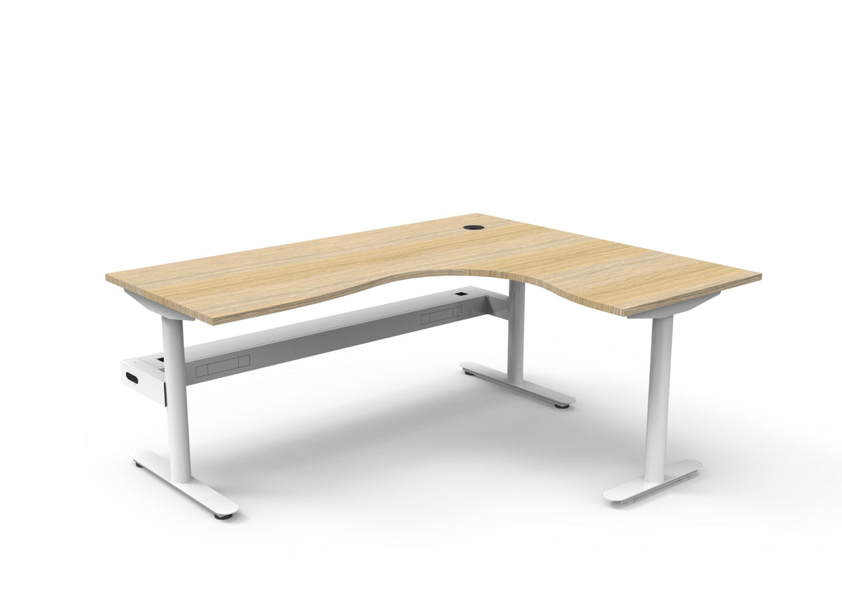 Halo Static Corner Workstation - Framed Screen Options - configuration image