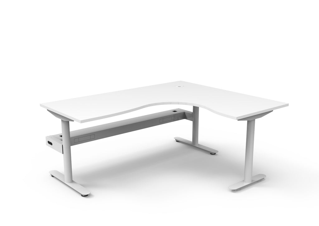 Halo Static Corner Workstation - Framed Screen Options - configuration image