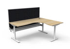 Halo Static Corner Workstation - Framed Screen Options - configuration image