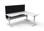 Halo Static Corner Workstation - Framed Screen Options - configuration image