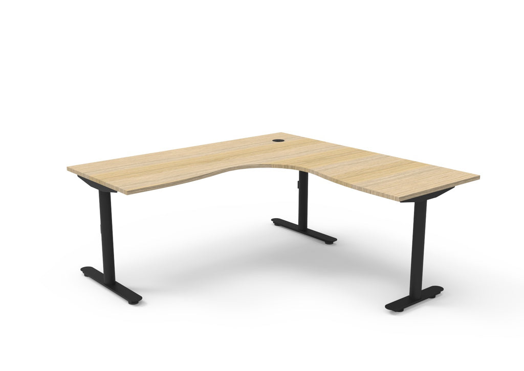 Halo Static Corner Workstation - Framed Screen Options - configuration image