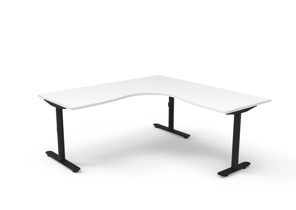Halo Static Corner Workstation - Framed Screen Options - configuration image