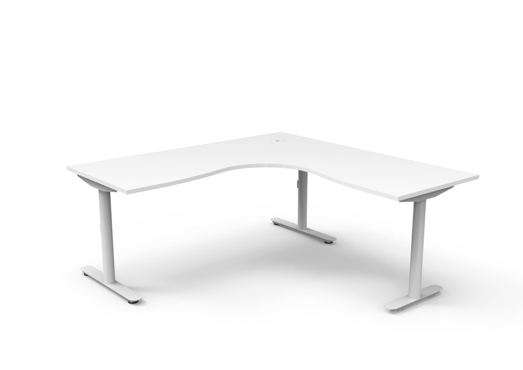 Halo Static Corner Workstation - Framed Screen Options - configuration image