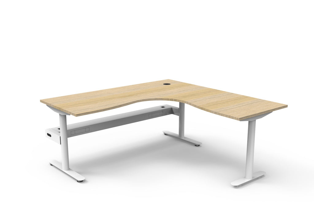Halo Static Corner Workstation - Framed Screen Options - configuration image