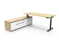 Halo+ Executive Height Adjustable Desk with Side Cabinet