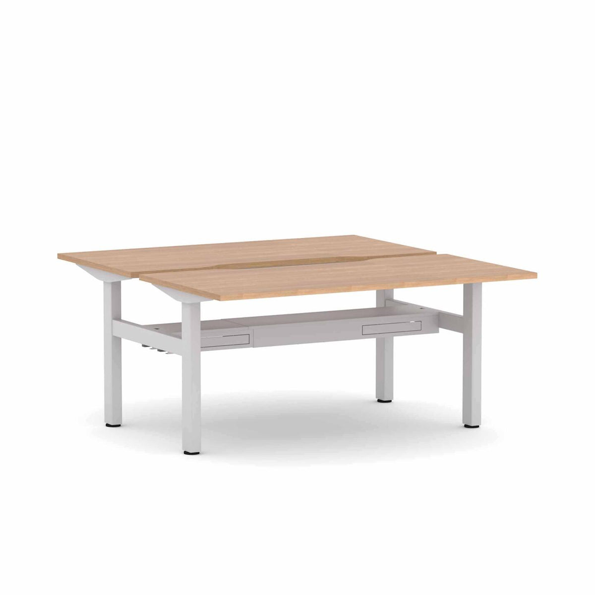 Klass Fixed 2-User Double-Sided Workstation - alternate view, size or finish; optional items may be shown