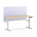 Klass 3C/2M Electric Single Workstation with AcoustiQ Screen - alternate view, size or finish; optional items may be shown