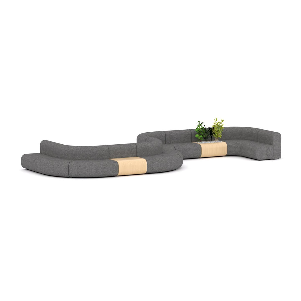 Grove Sofa Configuration 14 — Ash Grey #041