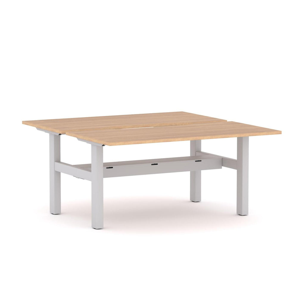 Agile Fixed Rectangle 2-Person DSD Workstation - alternate view, size or finish; optional items may be shown