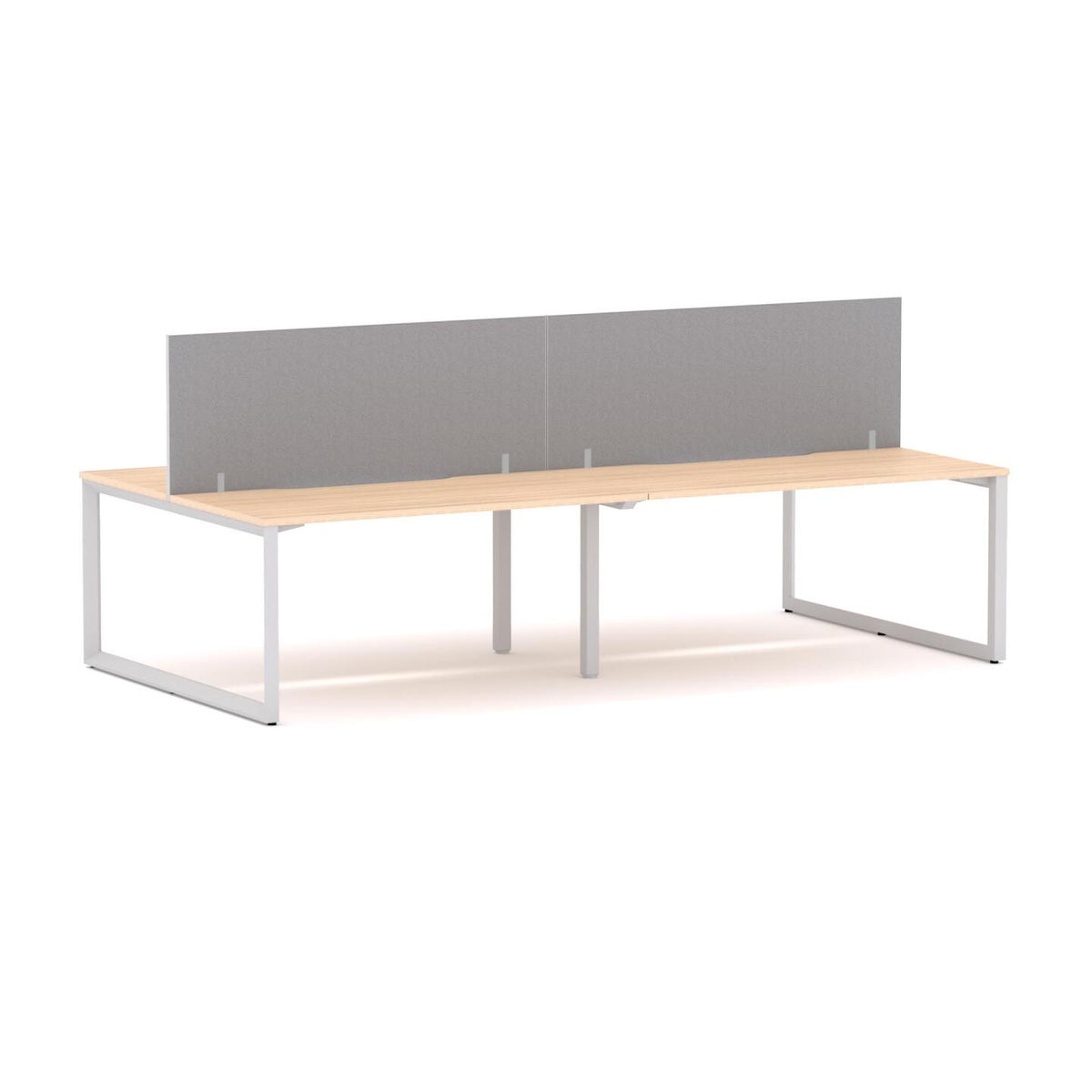 Anvil 4-User Double-Sided Workstation with Edge25 Screen - alternate view, size or finish; optional items may be shown