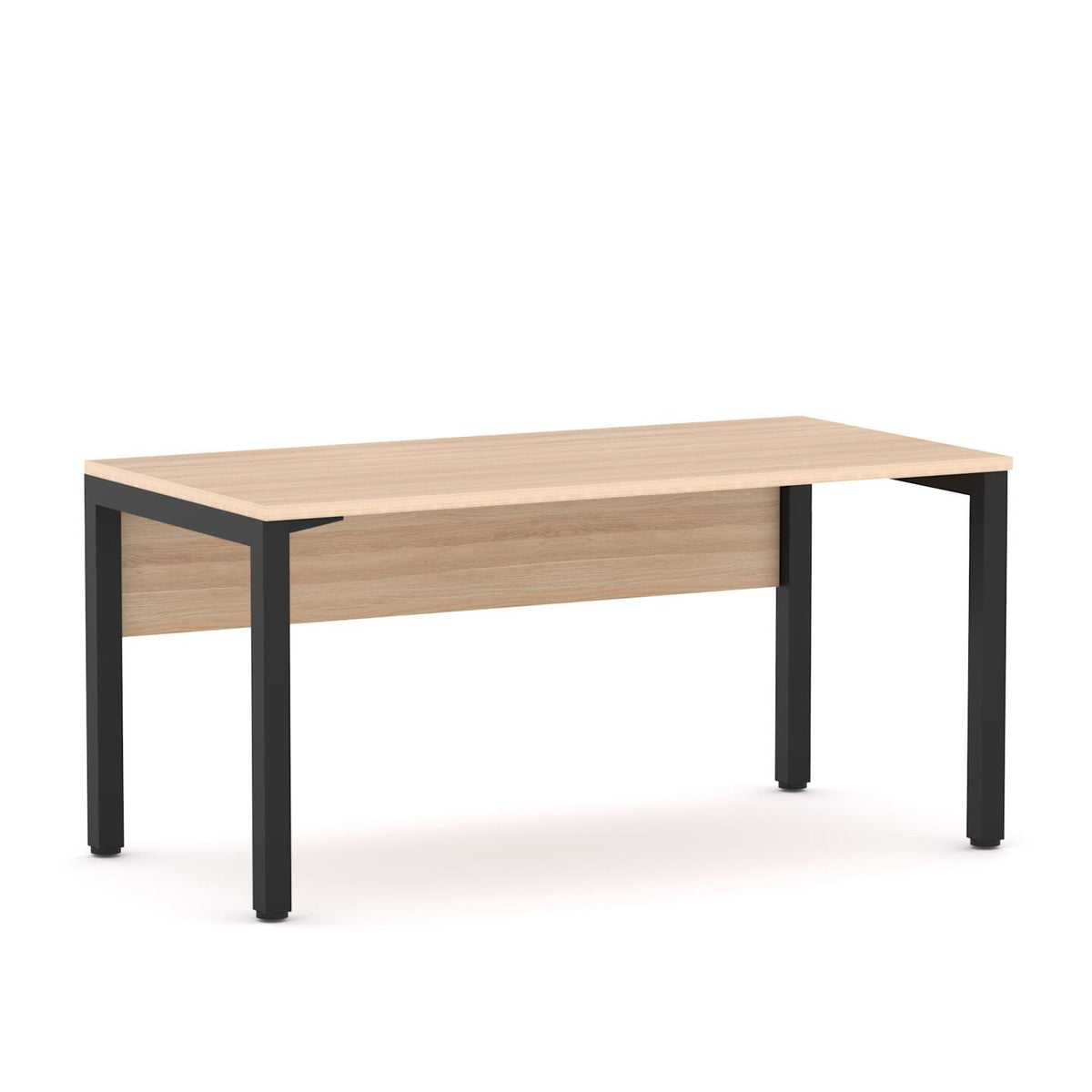Axis Single Workstation with Modesty - alternate view, size or finish; optional items may be shown