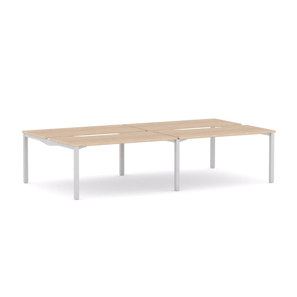 Axis Stretch 4-User Double-Sided Workstation - alternate view, size or finish; optional items may be shown