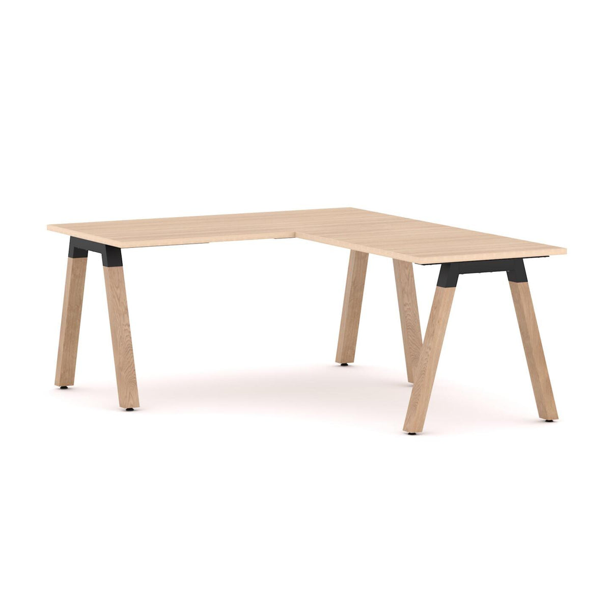 Plantation Single Workstation with Return - alternate view, size or finish; optional items may be shown
