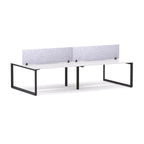 Anvil 4-User Double-Sided Workstation with AcoustiQ Screen - alternate view, size or finish; optional items may be shown