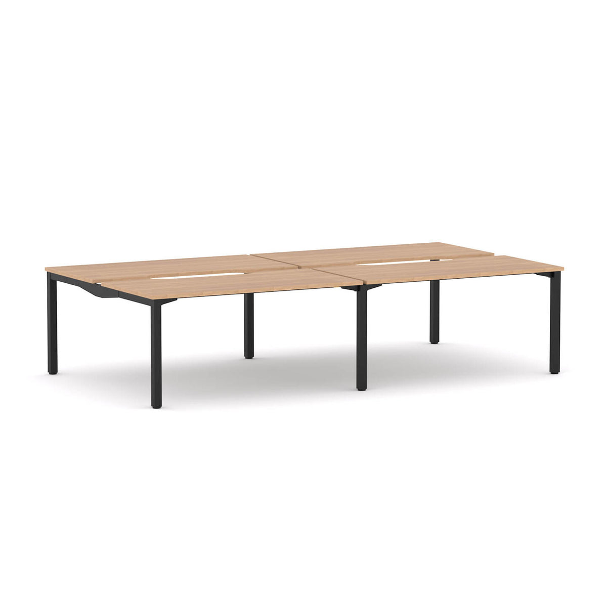 Axis Stretch 4-User Double-Sided Workstation - alternate view, size or finish; optional items may be shown
