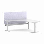 Klass Fixed 90° Workstation with AcoustiQ Screen - alternate view, size or finish; optional items may be shown