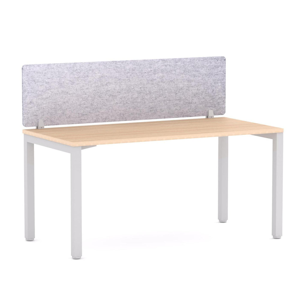 Axis Single Workstation with AcoustiQ Screen - alternate view, size or finish; optional items may be shown