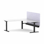 Klass Fixed 90° Workstation with AcoustiQ Screen - alternate view, size or finish; optional items may be shown