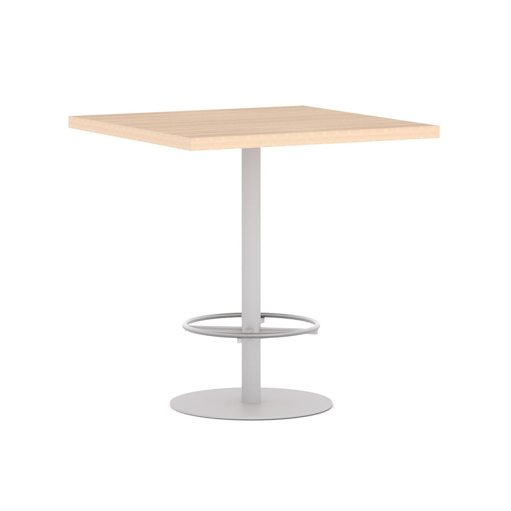 Disc Bar Leaner — White, New Oak Matte