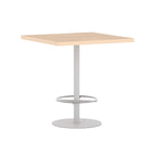 Disc Bar Leaner — White, New Oak Matte