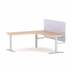 Klass Fixed 90° Workstation with AcoustiQ Screen - alternate view, size or finish; optional items may be shown