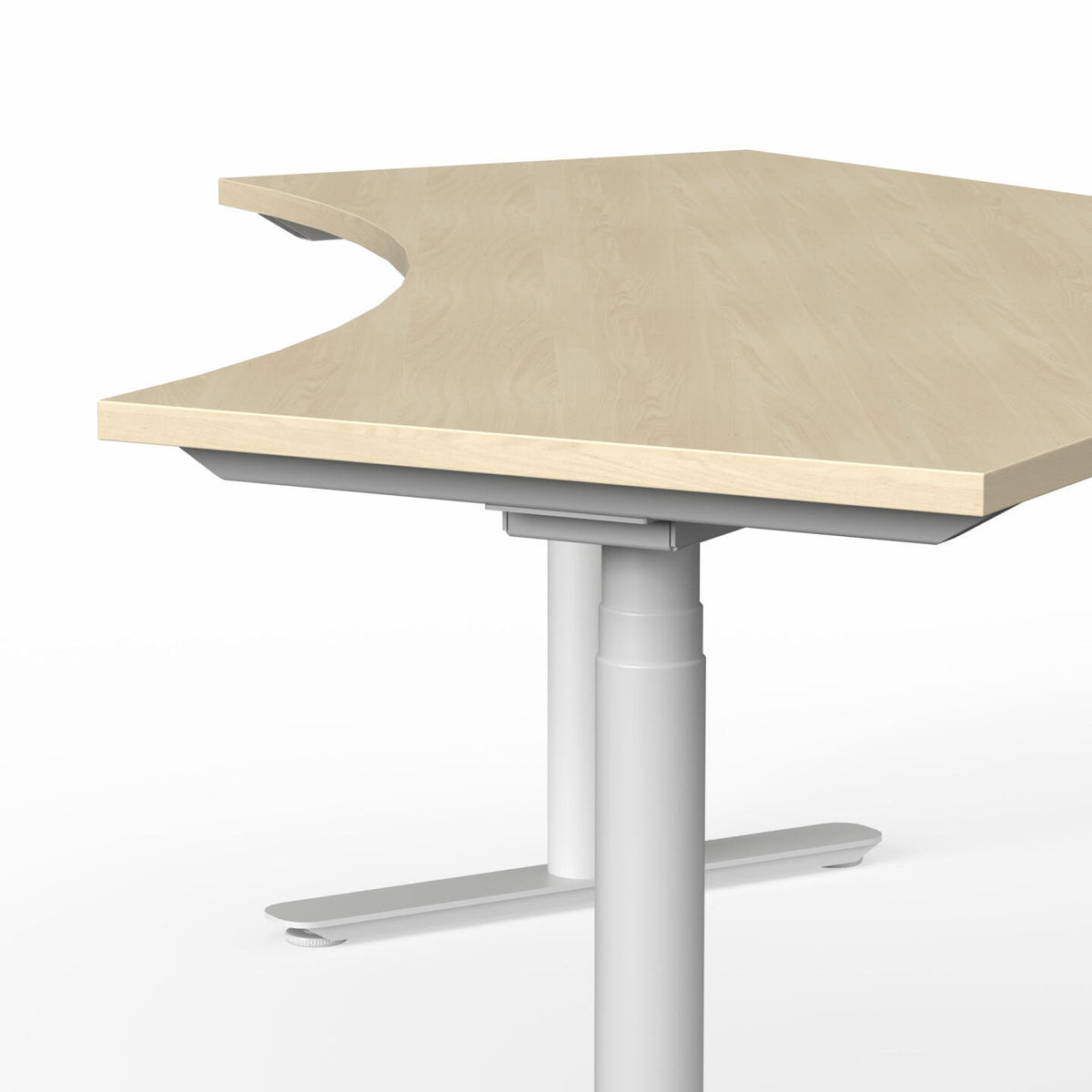 AgileMotion+ 3C/2M Electric Round 120° Workstation - alternate view, size or finish; optional items may be shown