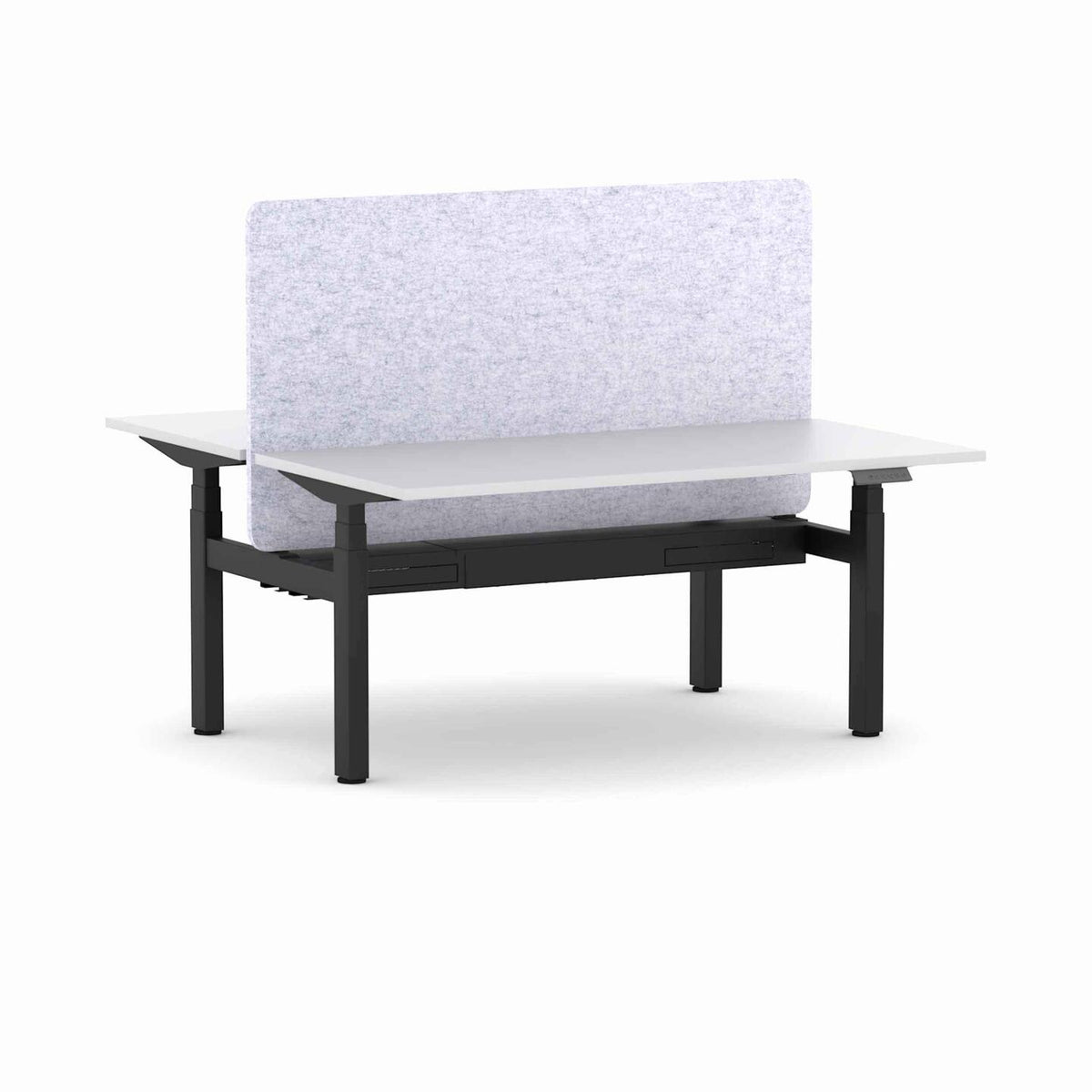 Klass 3C/2M Electric 2-User Double-Sided Workstation with AcoustiQ Screen - alternate view, size or finish; optional items may be shown