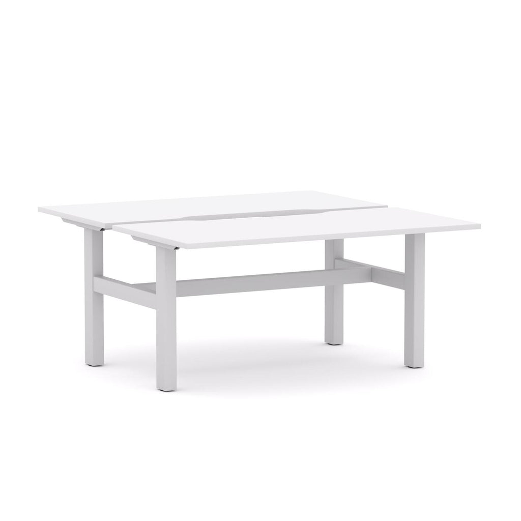 Agile Fixed Rectangle 2-Person DSD Workstation - alternate view, size or finish; optional items may be shown