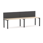 Axis 2-User Single-Sided Workstation with Edge25 Screen - alternate view, size or finish; optional items may be shown