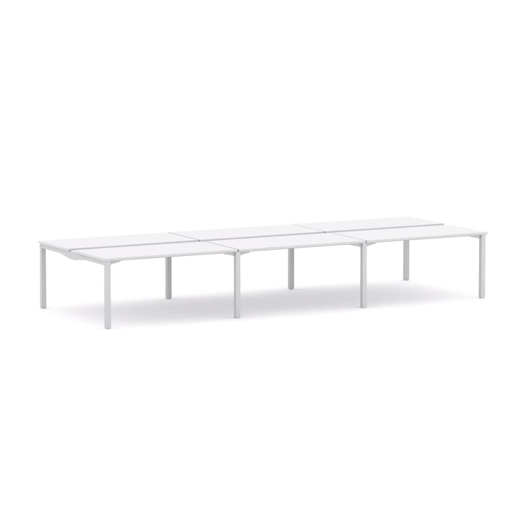 Axis Stretch 6-User Double-Sided Workstation - alternate view, size or finish; optional items may be shown