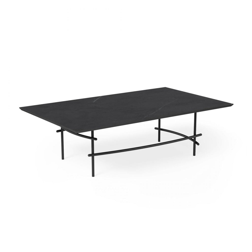 Arcos Rectangle Coffee Table — Black, Black Marble